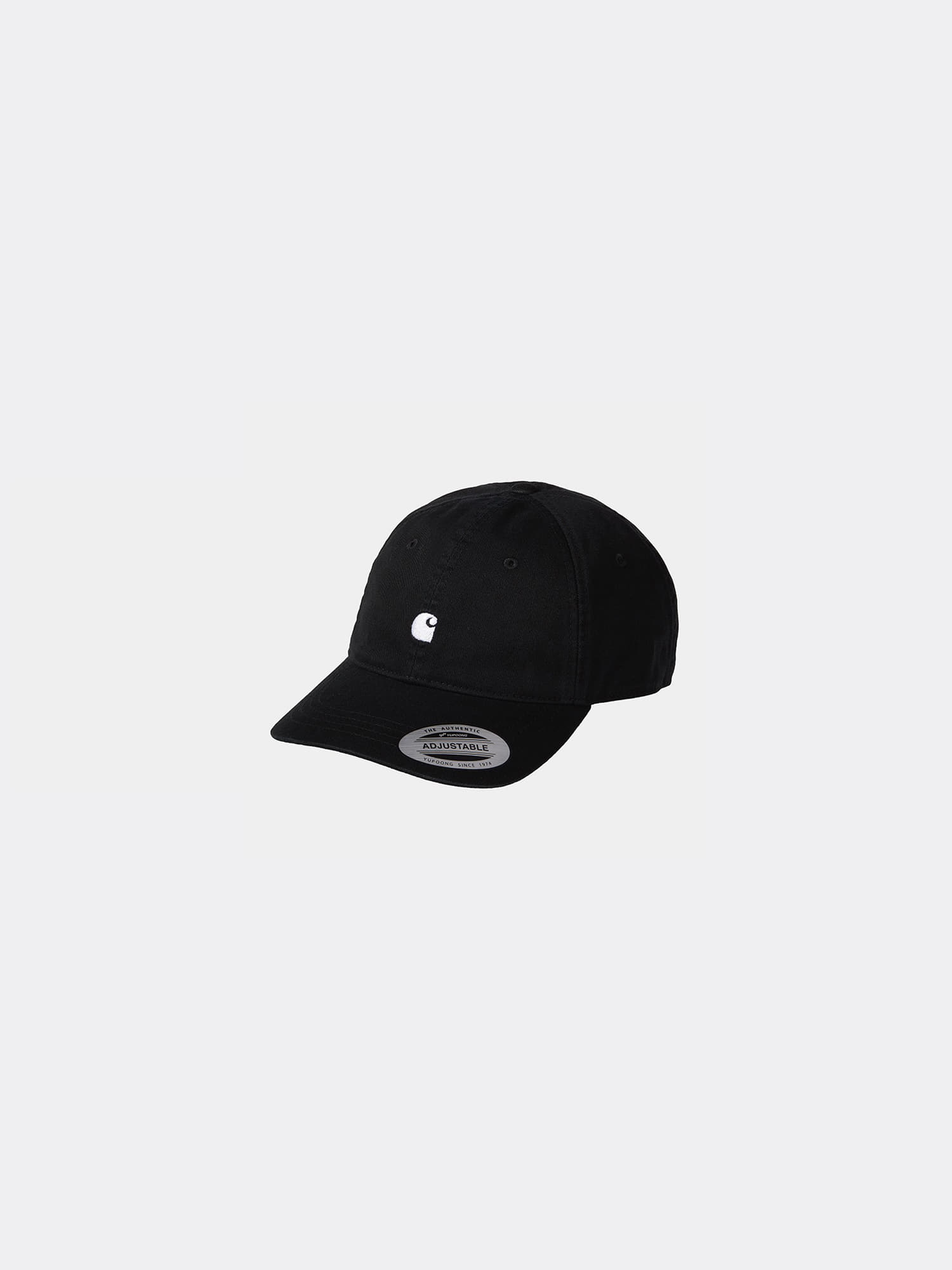 칼하트 WIP MADISON LOGO CAP-BLACK/WHITE