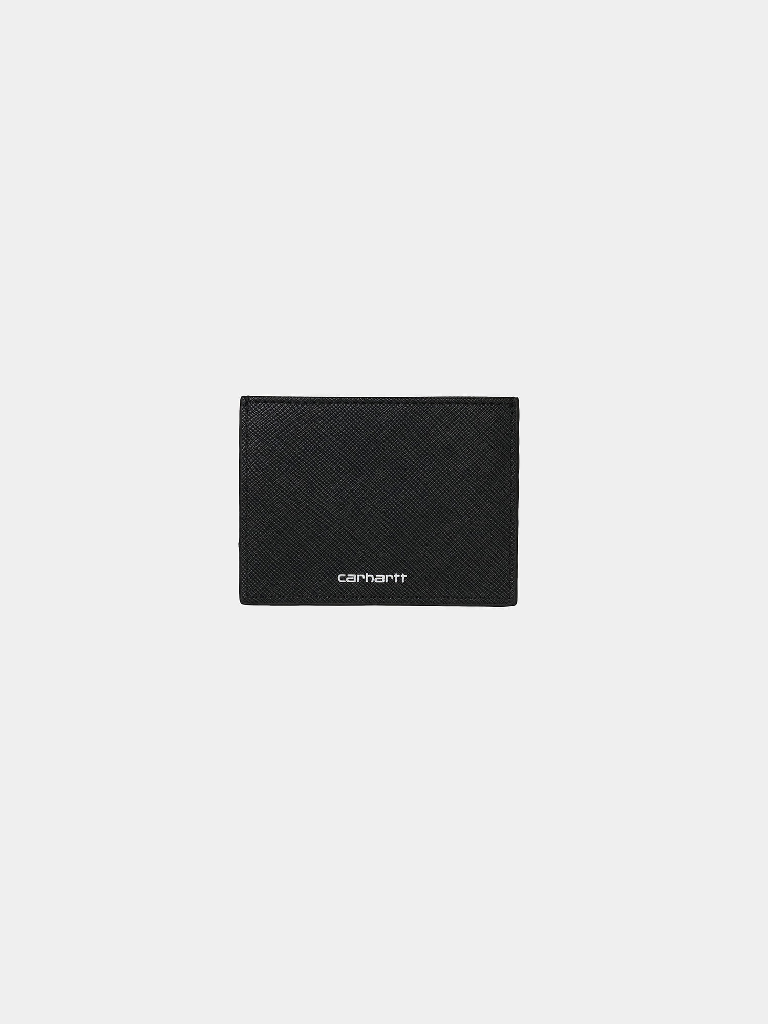 칼하트 WIP COATED CARD HOLDER-BLACK/WHITE