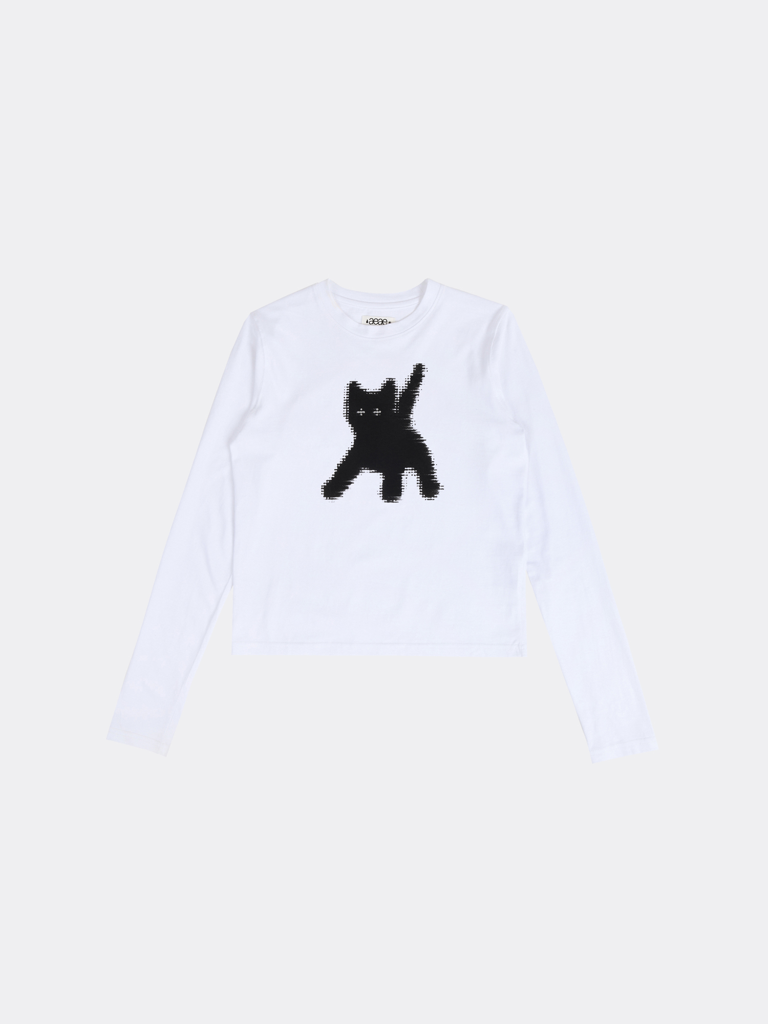 aeae FLASHED CATS EYE L/S-WHITE