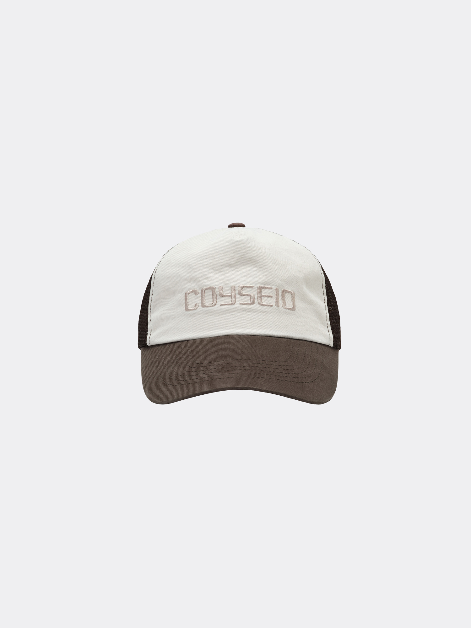 코이세이오 LOGO MESH CAP-BROWN